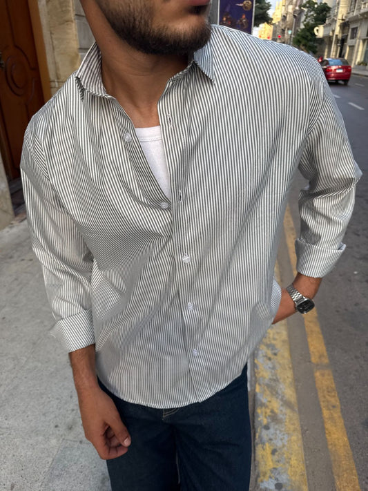 Striped Grey shirt